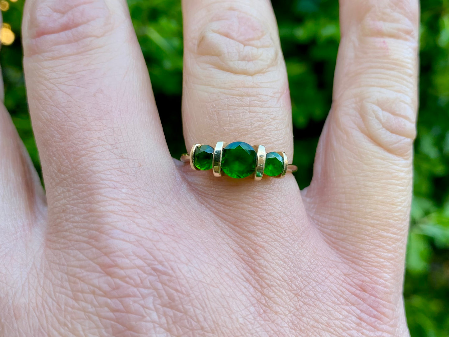 9ct Gold Diopside Ring