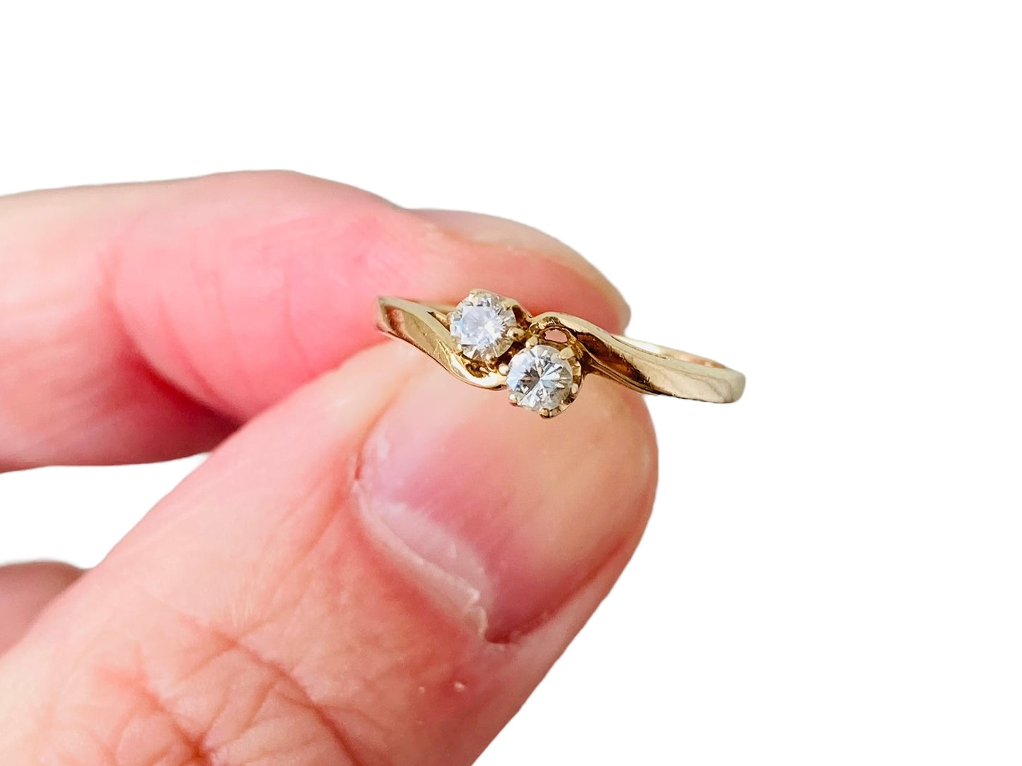 9ct Gold Toi Et Moi Diamond Ring