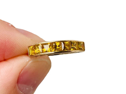 9ct Gold Yellow Sapphire Ring