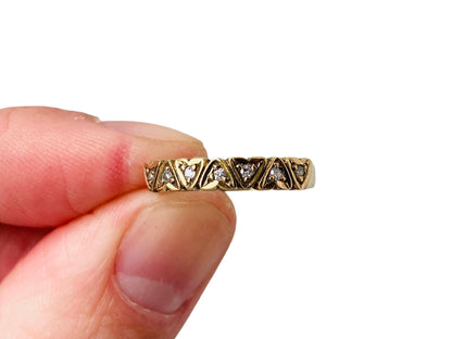 Vintage 9ct Gold Diamond Ring