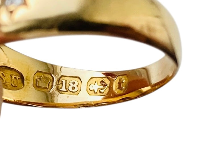 Antique 18ct Gold Three-Stone Diamond Ring