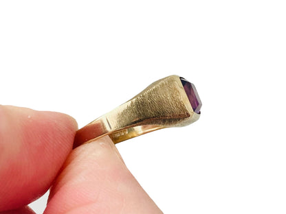 Vintage 9ct Gold Amethyst Ring