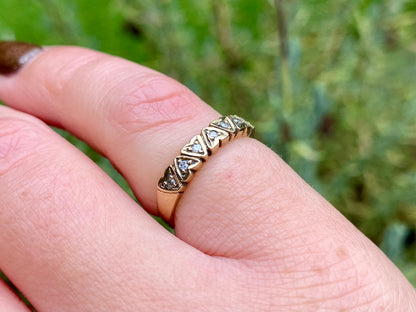 Vintage 9ct Gold Diamond Ring