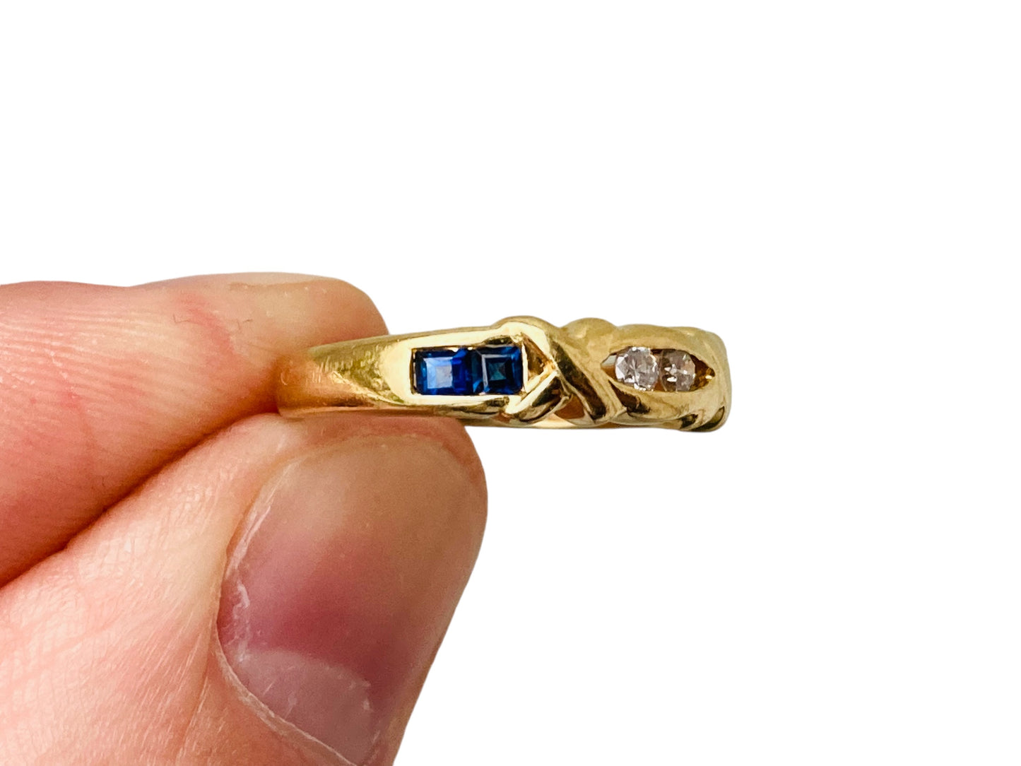 18ct Gold Sapphire & Diamond Ring