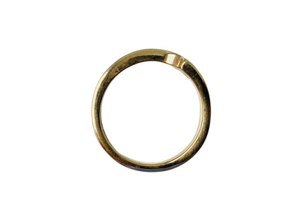 Vintage 9ct Gold Curved Diamond Ring