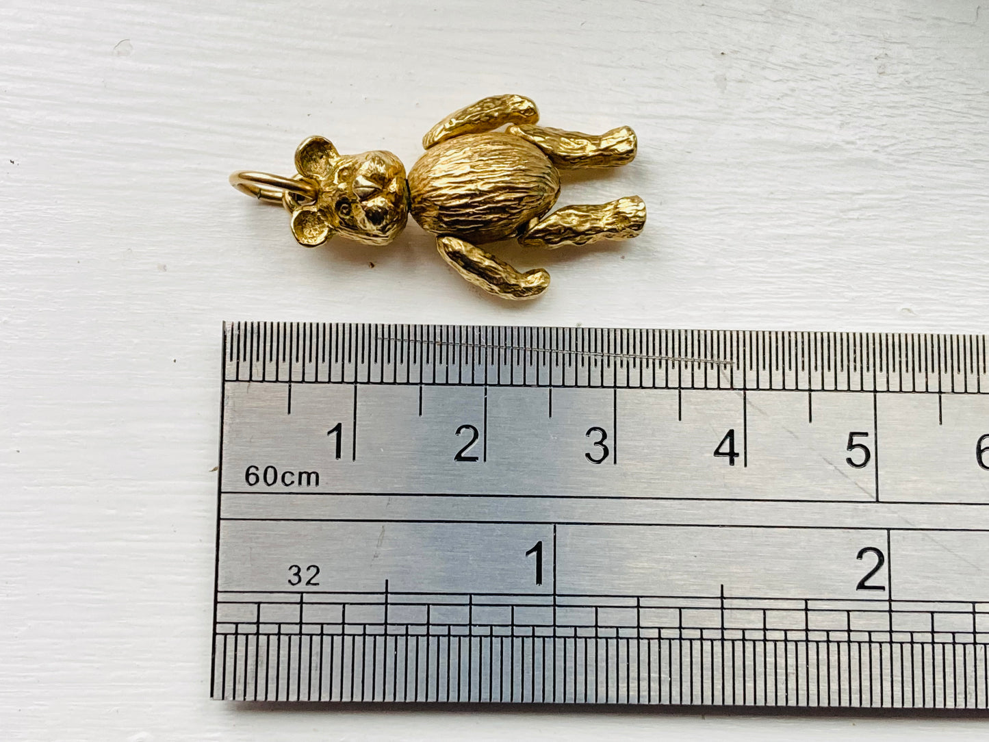 9ct Gold Articulated Bear Pendant