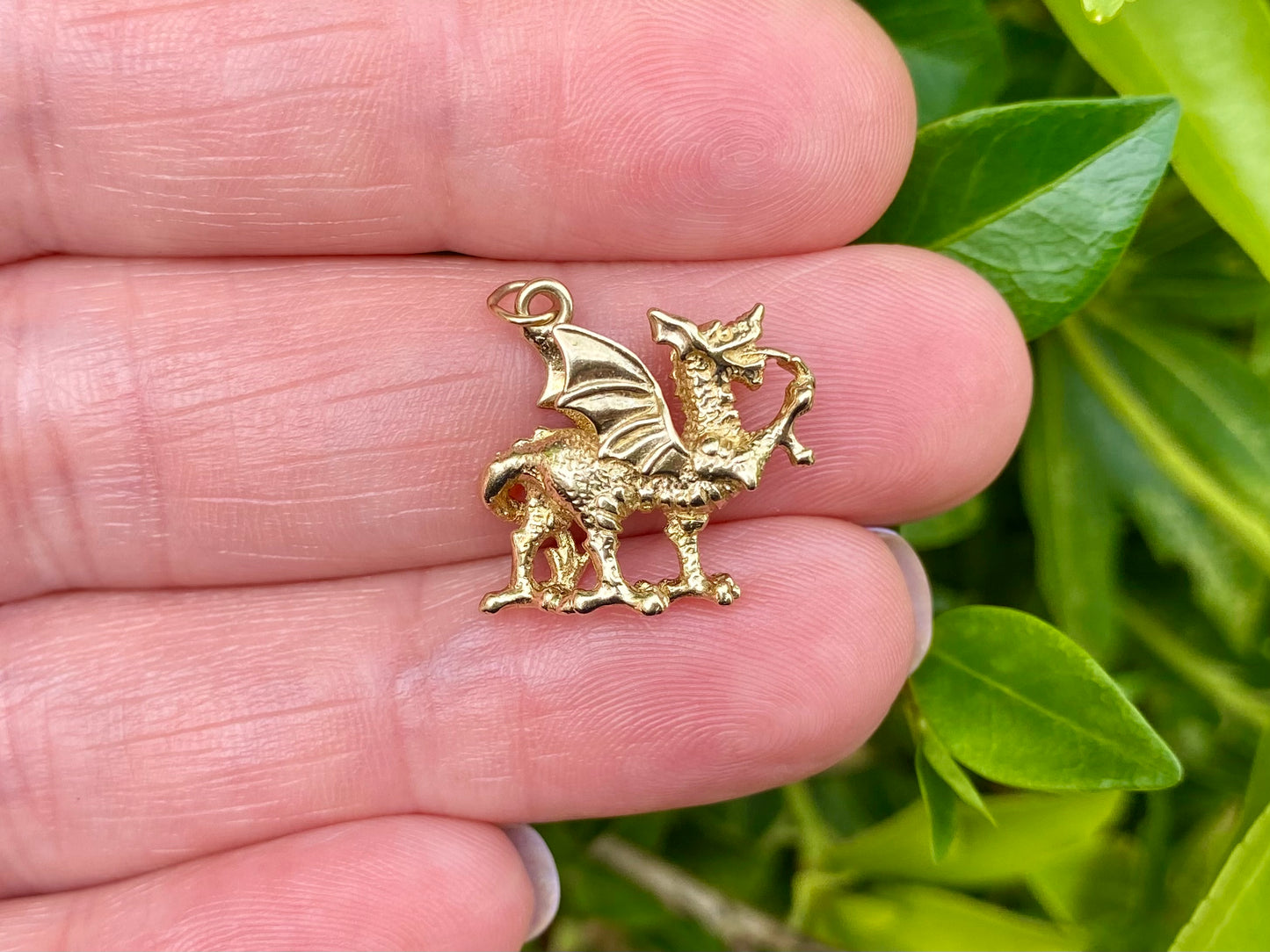 9ct Gold Welsh Dragon Charm or Pendant