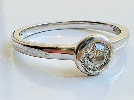 9ct Gold Diamond Solitaire Ring
