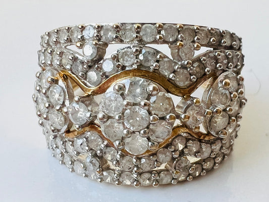 9ct Gold Diamond Ring