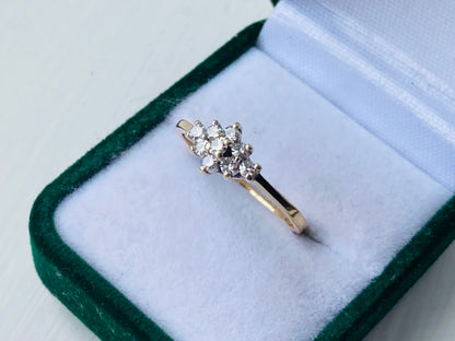 Vintage 9ct Gold Diamond Ring