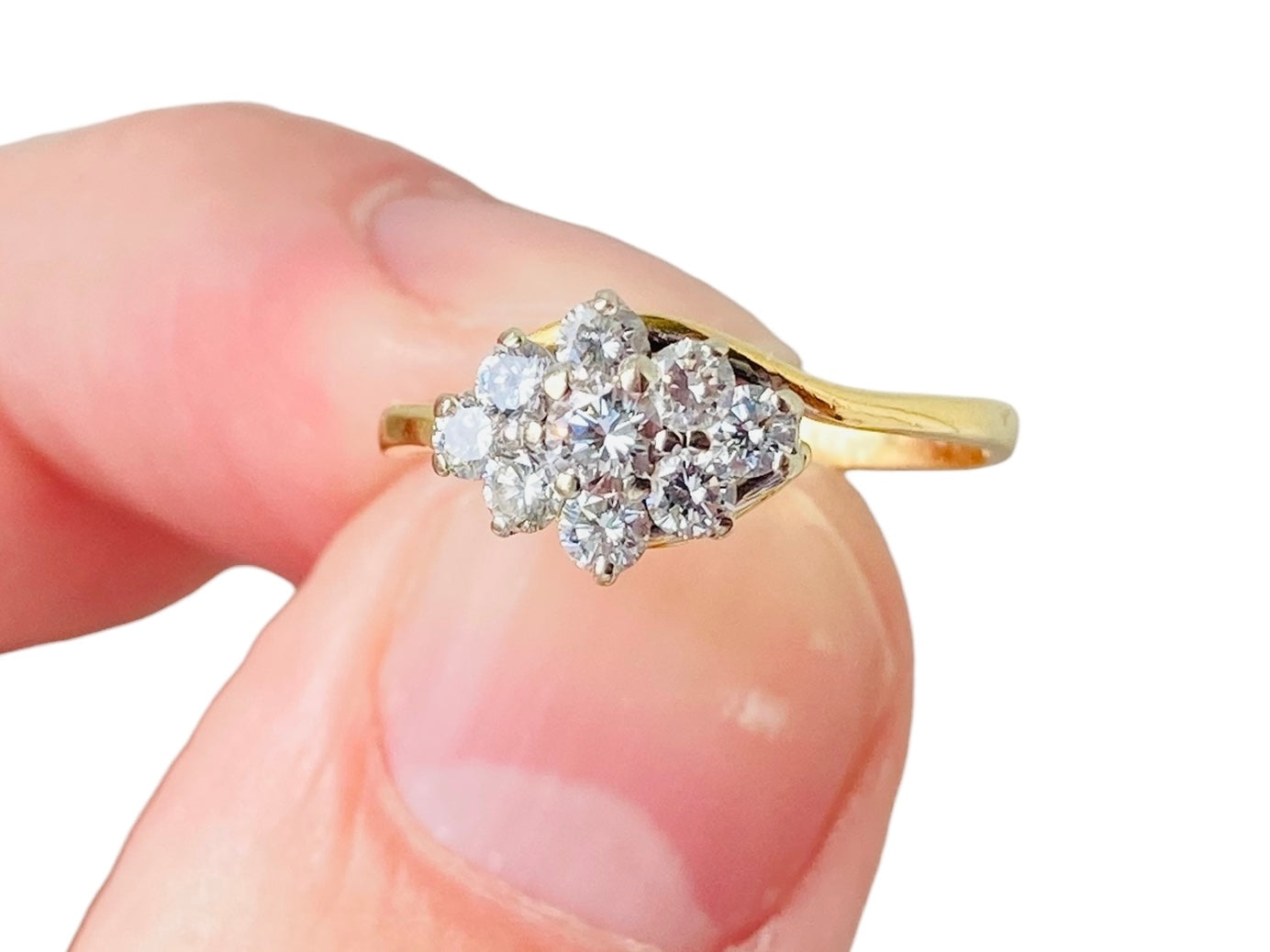 Vintage 18ct Gold Diamond Ring