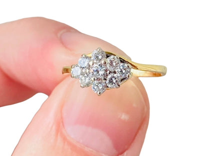 Vintage 18ct Gold Diamond Ring