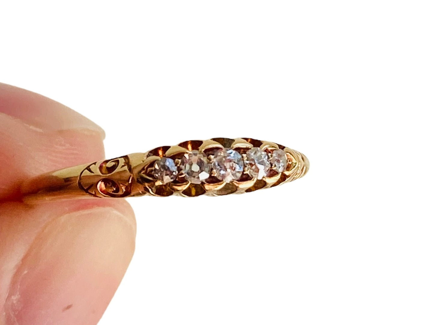 Antique 18ct Gold Five-Stone Diamond Ring