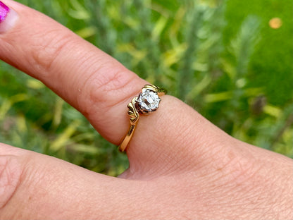 Antique 18ct Gold Diamond Ring