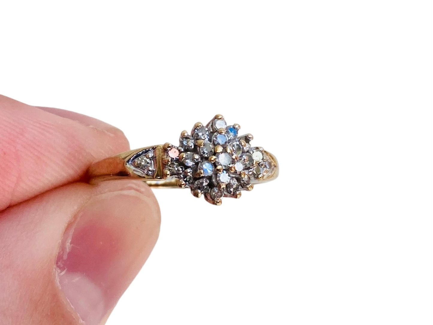 Vintage 9ct Gold 0.25ct Diamond Ring