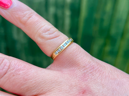 18ct Gold Seven-Stone Diamond Ring