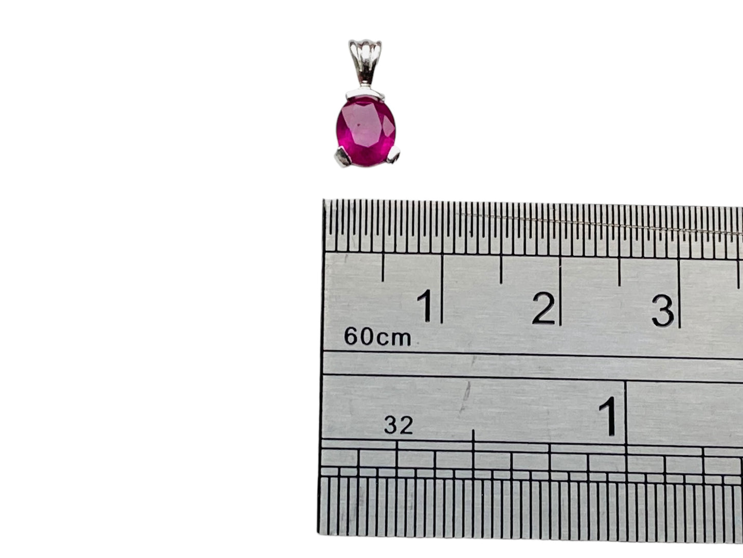 9ct Gold Pink Ruby Pendant