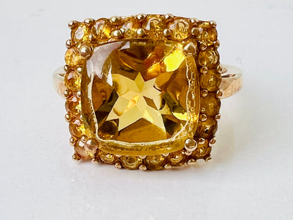 9ct Gold Citrine Ring