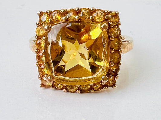 9ct Gold Citrine Ring