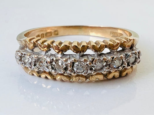 9ct Gold Diamond Ring