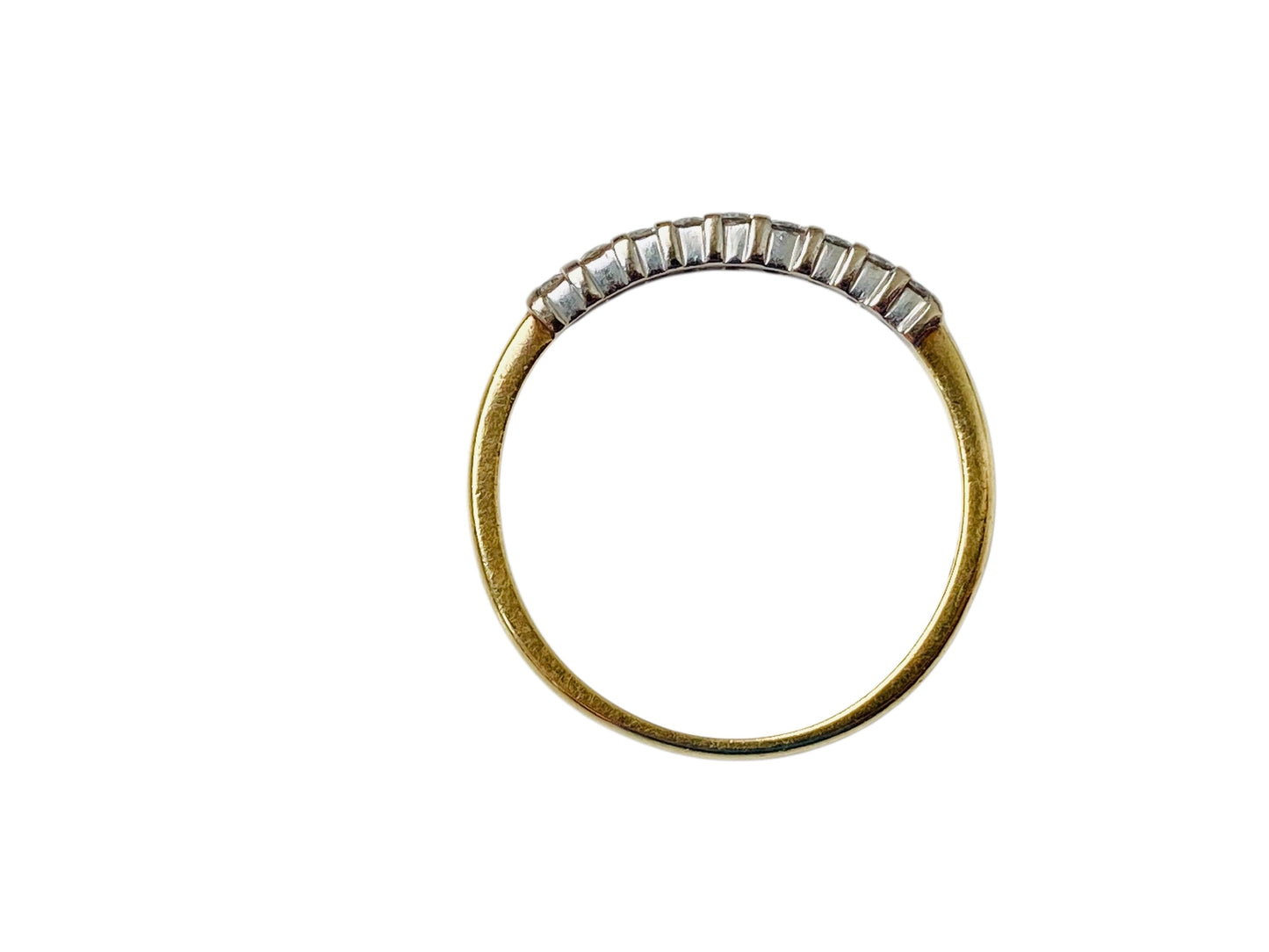 18ct Gold Nine-Stone Diamond Stacking Ring