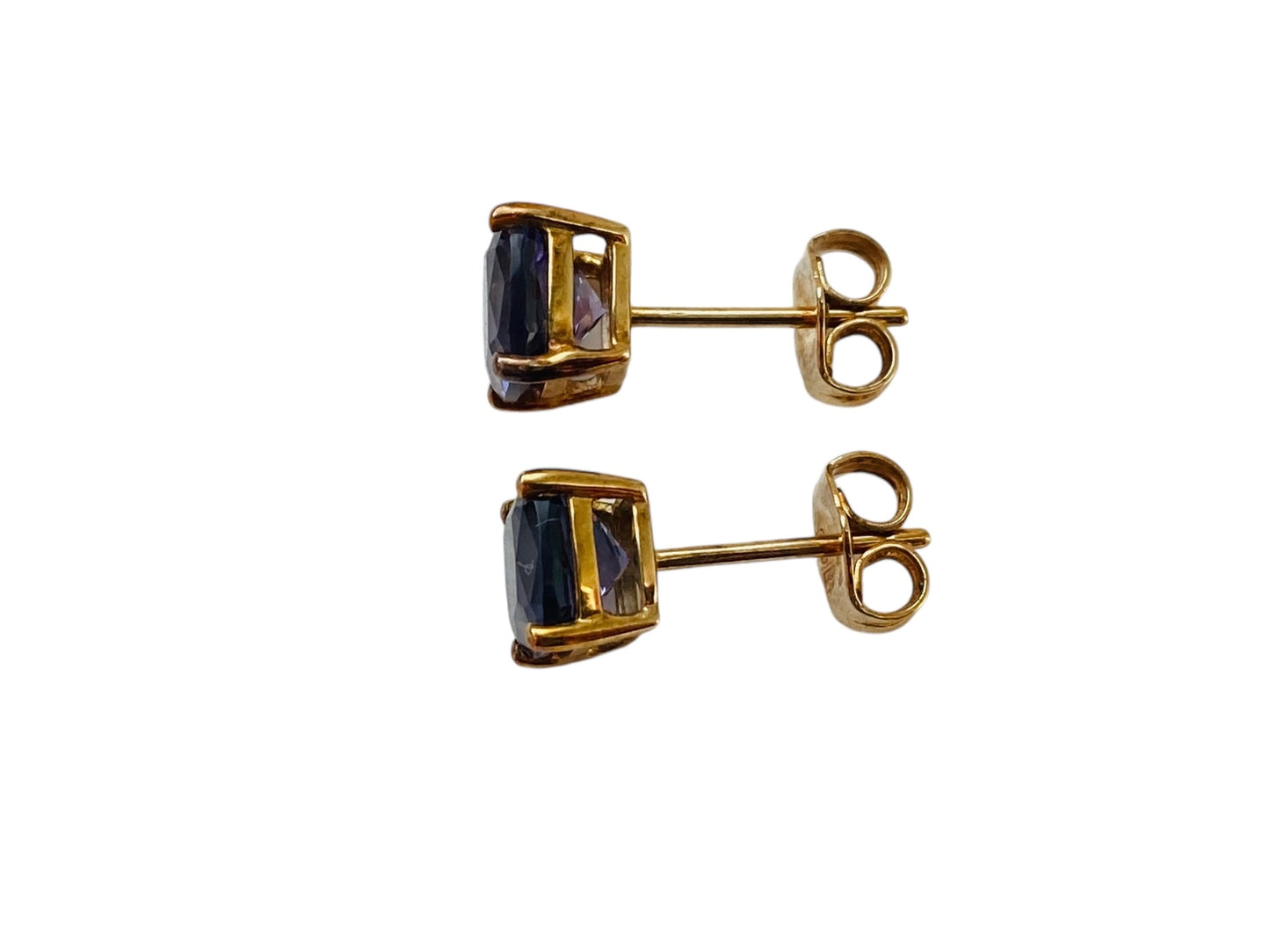 9ct Gold Iolite Earrings