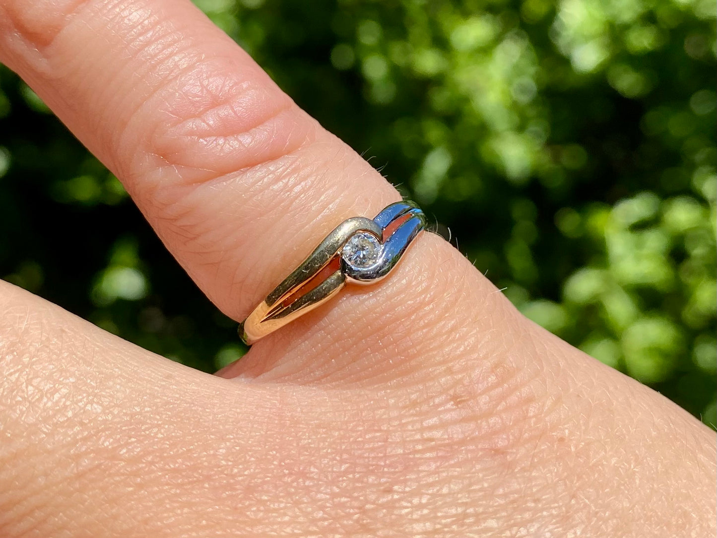 9ct Gold Diamond Solitaire Ring