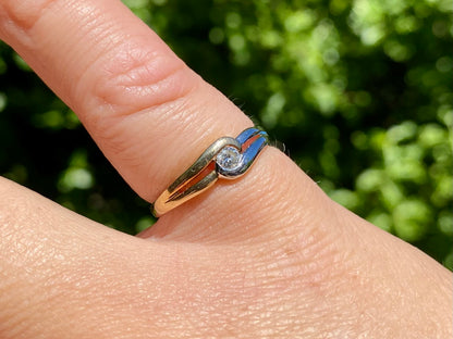9ct Gold Diamond Solitaire Ring