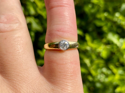 18ct Gold Diamond Solitaire Ring