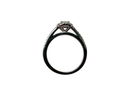 18ct Gold Diamond Halo Ring