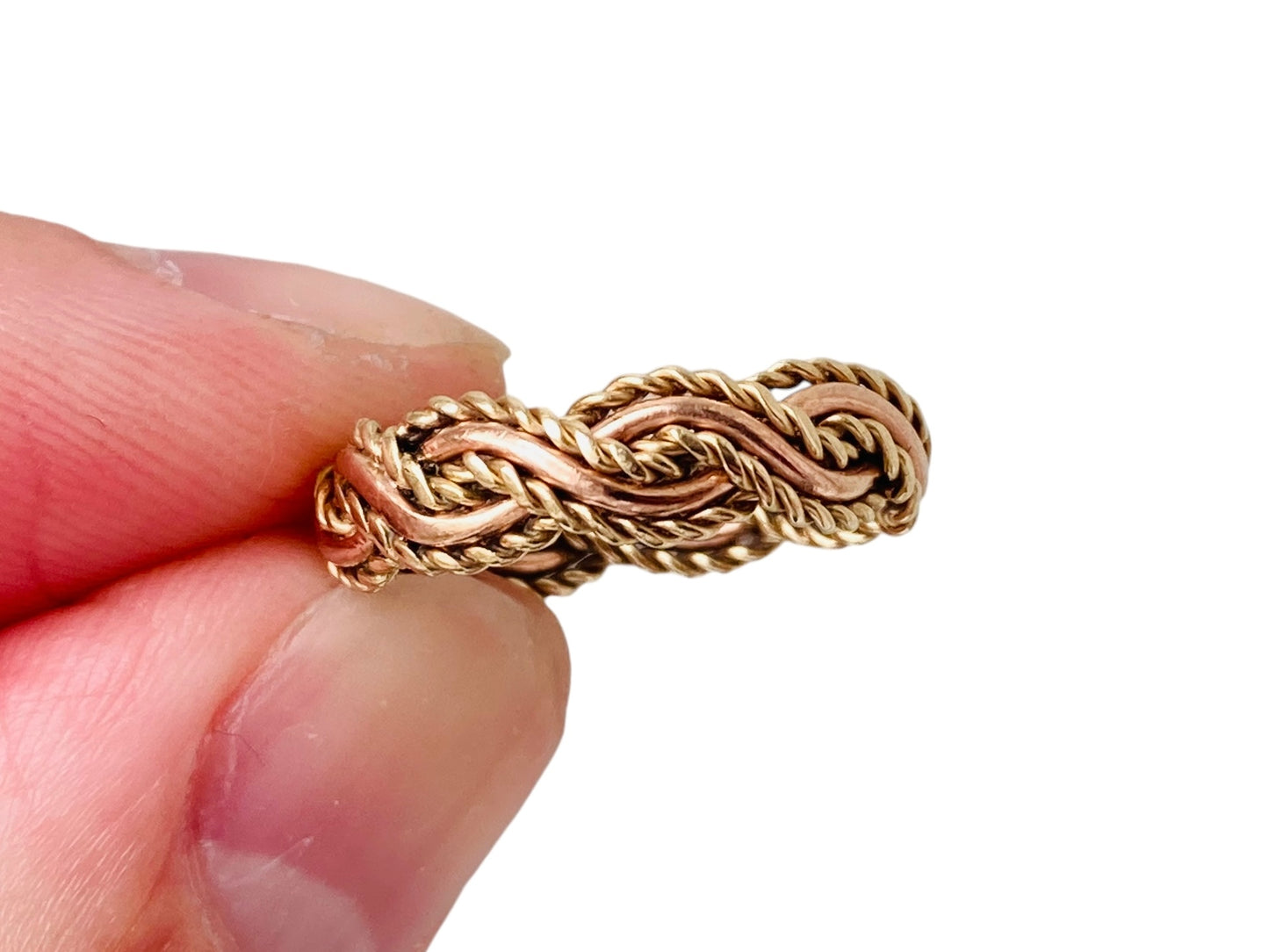 9ct Gold Twisted Rope Braid Ring