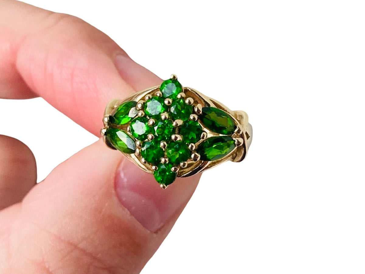 9ct Gold Diopside Ring