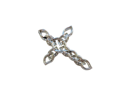 9ct Gold Diamond Cross Pendant