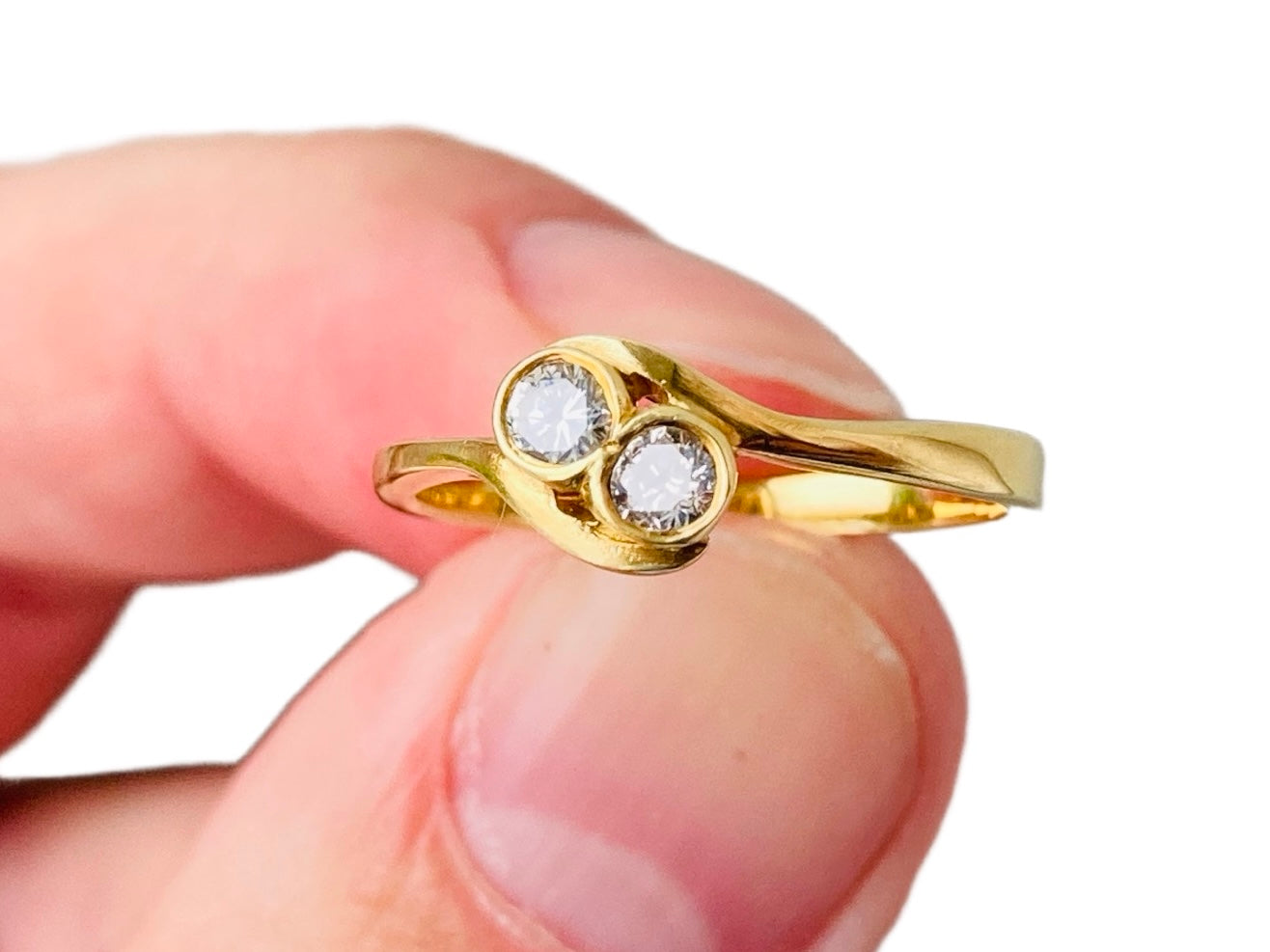 18ct Gold Two-Stone Toi Et Moi Diamond Ring