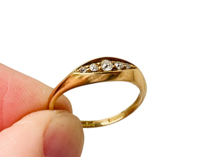 Antique 18ct Gold Five-Stone Diamond Ring