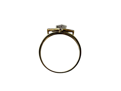 Vintage 9ct Gold Sapphire & Diamond Ring