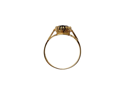 Vintage 9ct Gold Smoky Quartz Ring