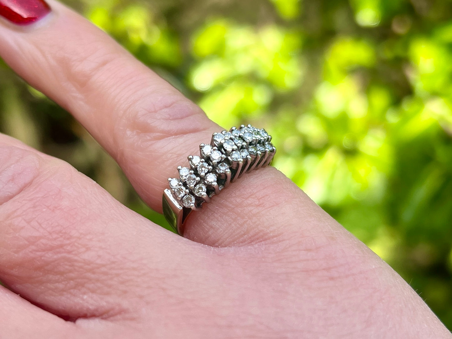 Vintage 9ct Gold Diamond Ring