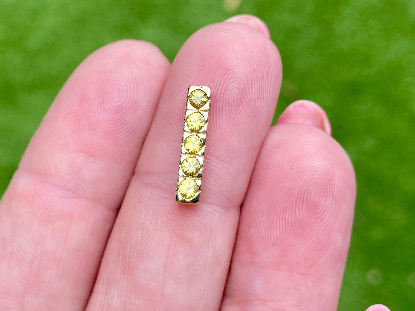 9ct Gold Yellow Sapphire Pendant