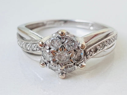 9ct Gold Diamond Ring