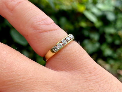 18ct Gold Seven-Stone 0.50ct Diamond Ring