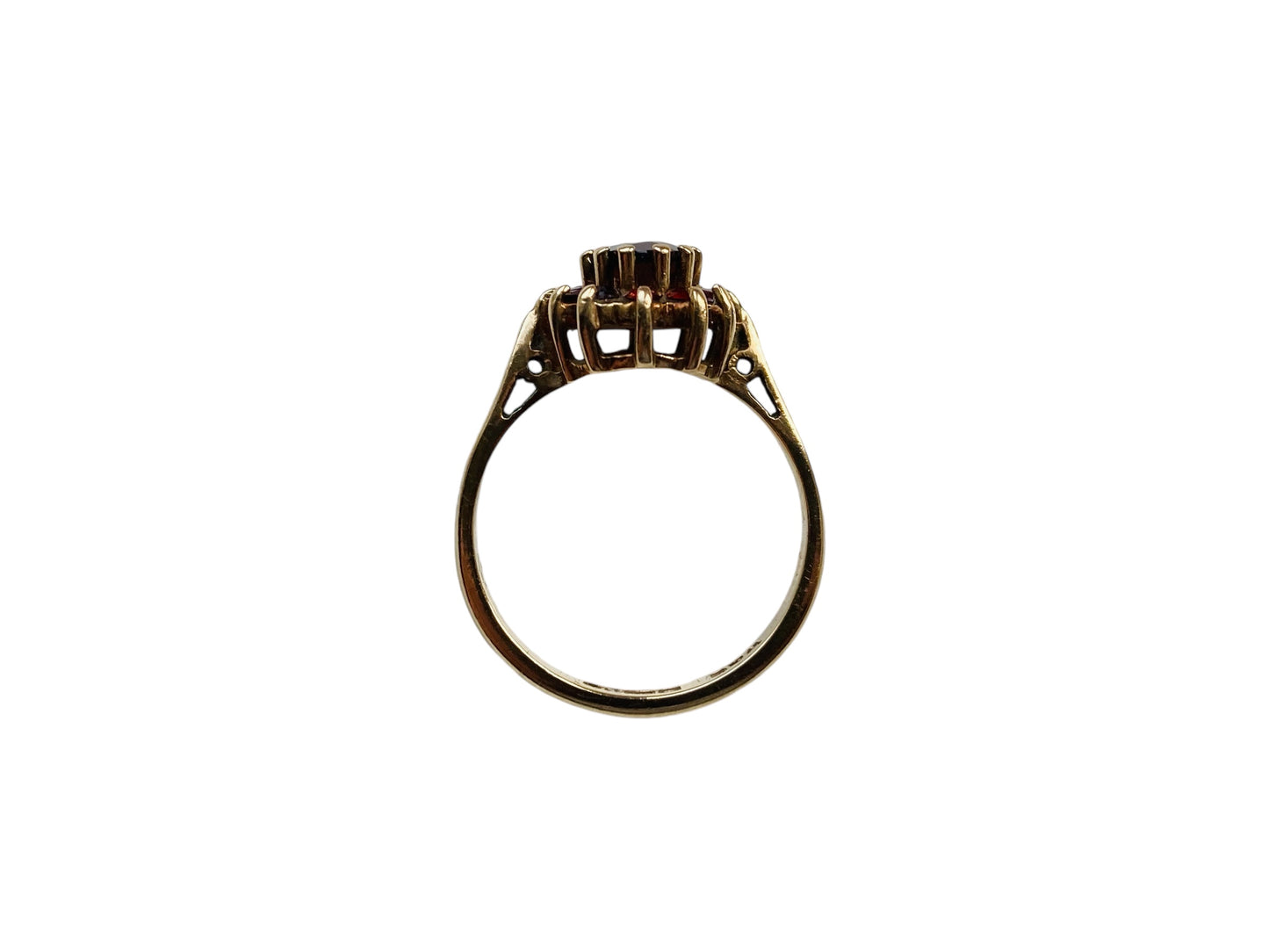 Vintage 9ct Gold Garnet Ring