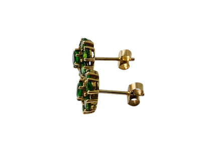 9ct Gold Diopside Earrings