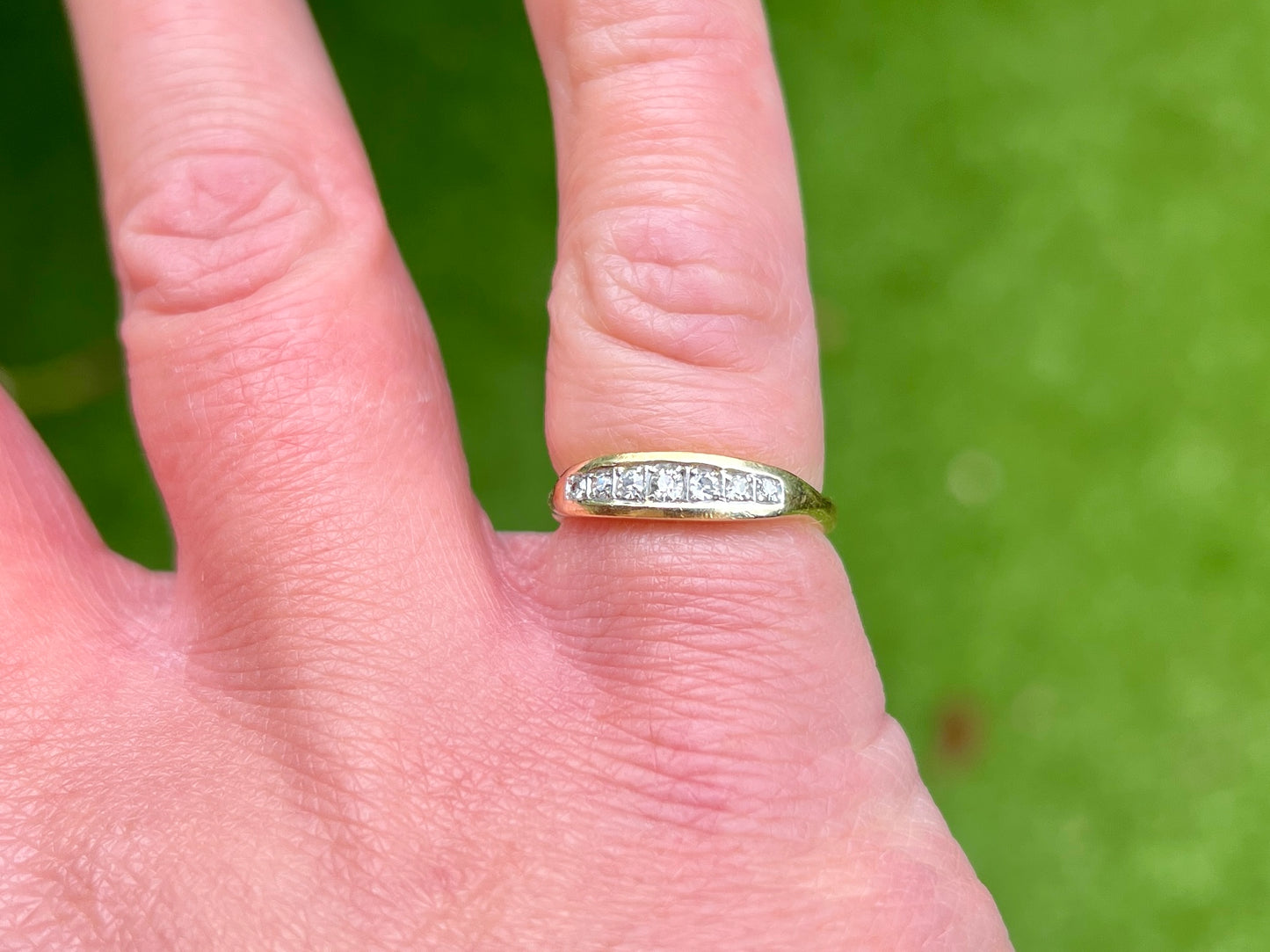 Vintage 18ct Gold Diamond Ring