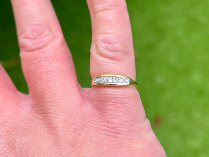 Vintage 18ct Gold Diamond Ring