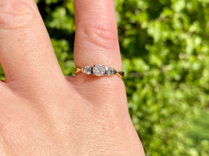 18ct Gold Three-Stone 0.50ct Diamond Ring