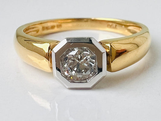18ct Gold Diamond Solitaire Ring