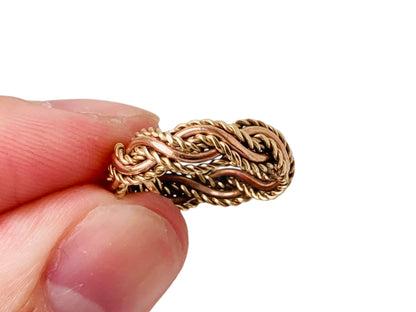 9ct Gold Twisted Rope Braid Ring