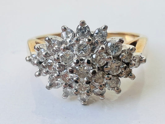 Vintage 9ct Gold 0.50ct Diamond Ring