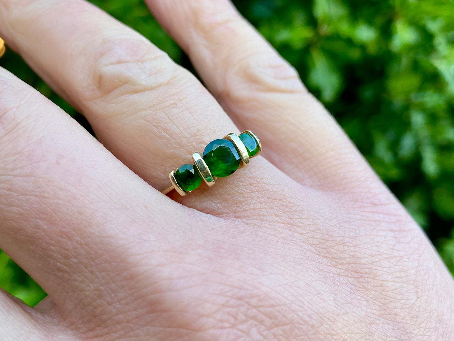 9ct Gold Diopside Ring